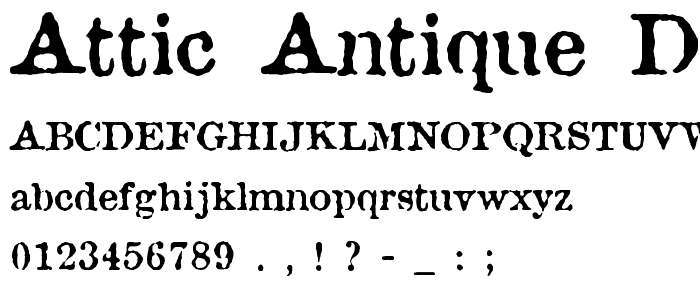 Attic Antique DemiBold font